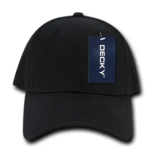 Decky 209 - 6 Panel Low Profile Structured Cotton Cap, Baseball Hat - CASE Pricing