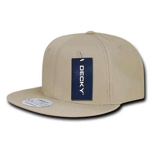 Decky 360 - Ripstop Snapback Hat, 6 Panel Flat Bill Cap