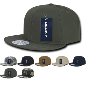 Decky 360 - Ripstop Snapback Hat, 6 Panel Flat Bill Cap