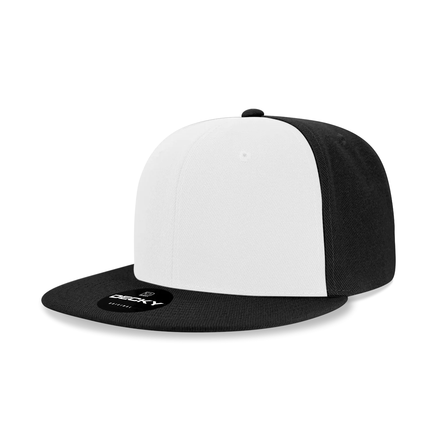 Decky 6020 - High Profile 6 Panel Snapback, Flat Bill Hat - CASE Pricing