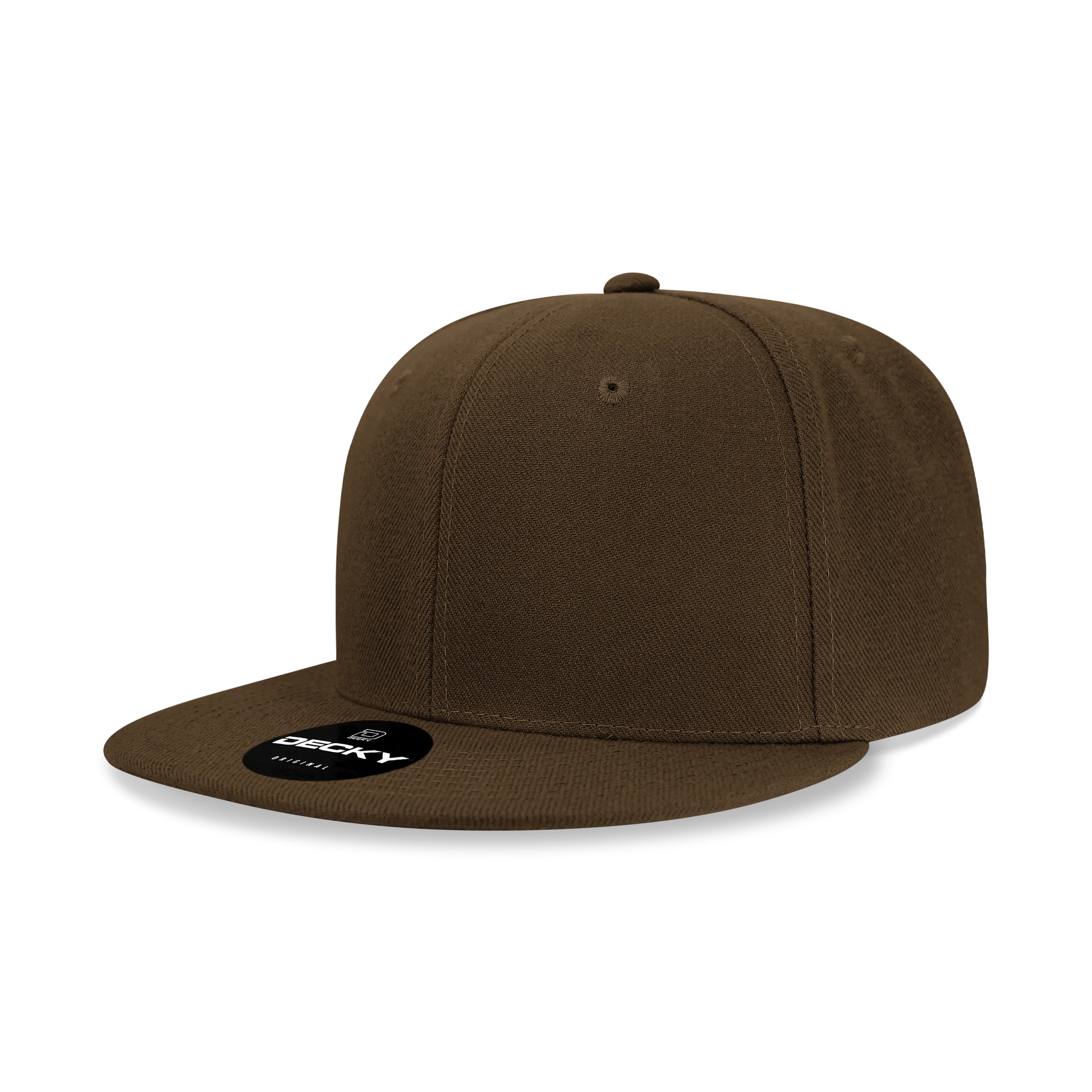 Decky 6020 - High Profile 6 Panel Snapback, Flat Bill Hat - CASE Pricing