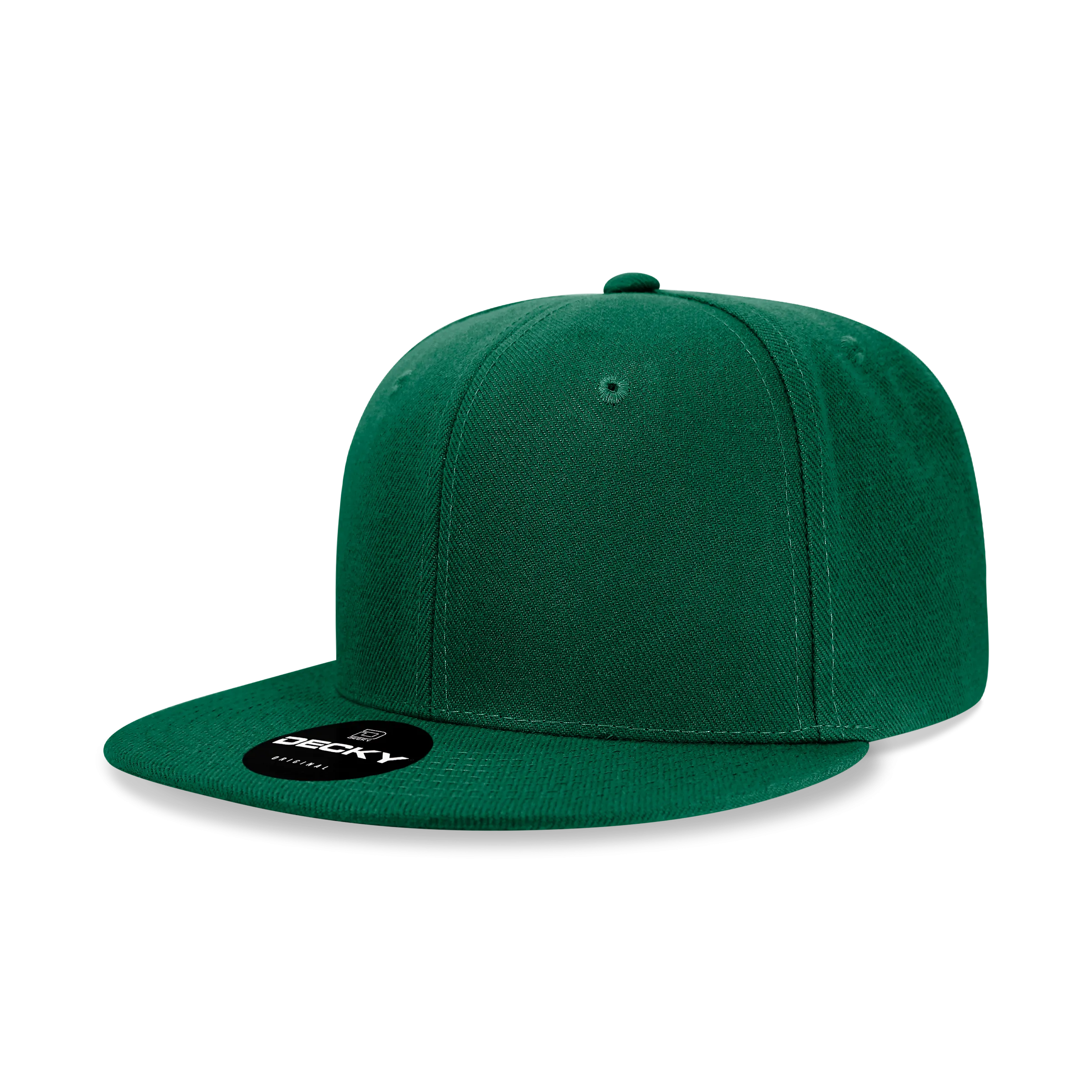 Decky 6020 - High Profile 6 Panel Snapback, Flat Bill Hat - CASE Pricing