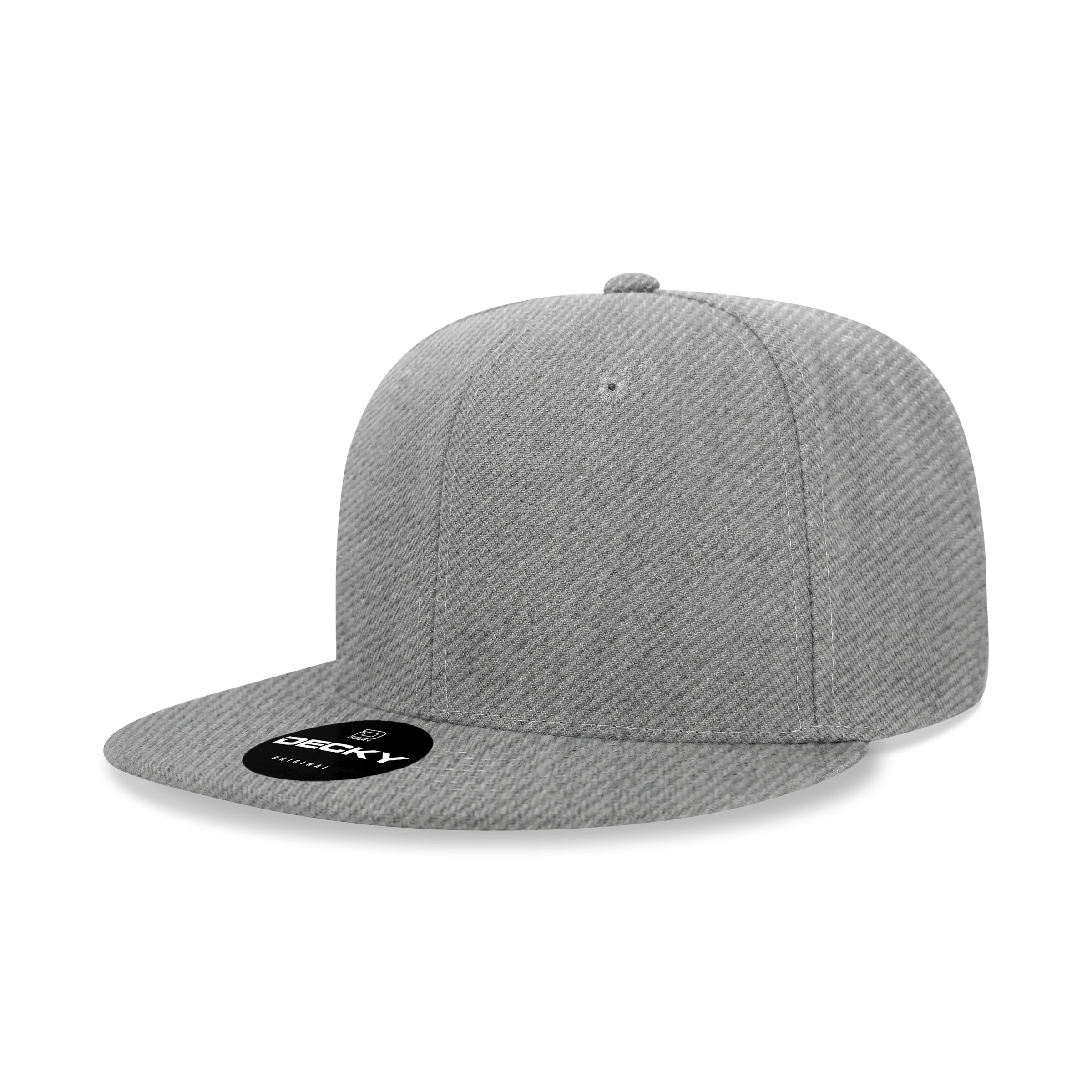 Decky 6020 - High Profile 6 Panel Snapback, Flat Bill Hat - CASE Pricing