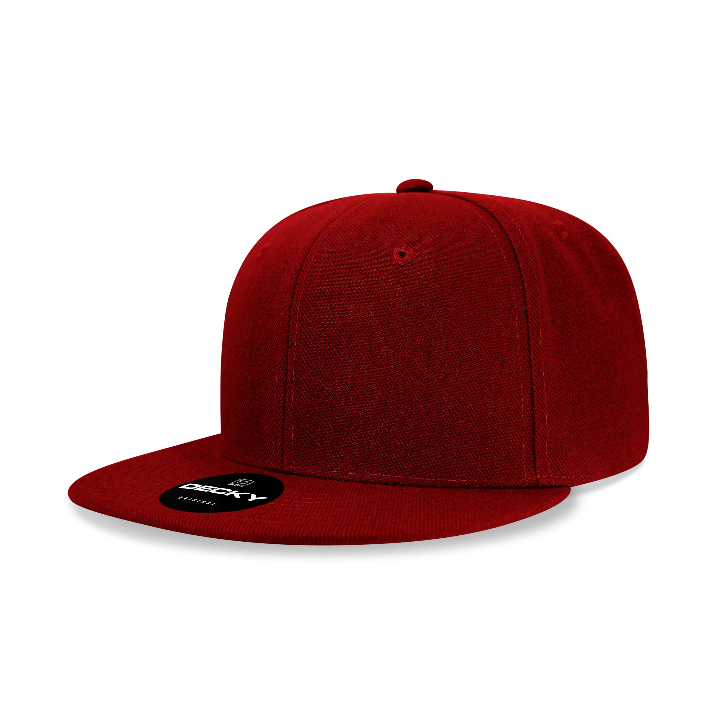 Decky 6020 - High Profile 6 Panel Snapback, Flat Bill Hat - CASE Pricing