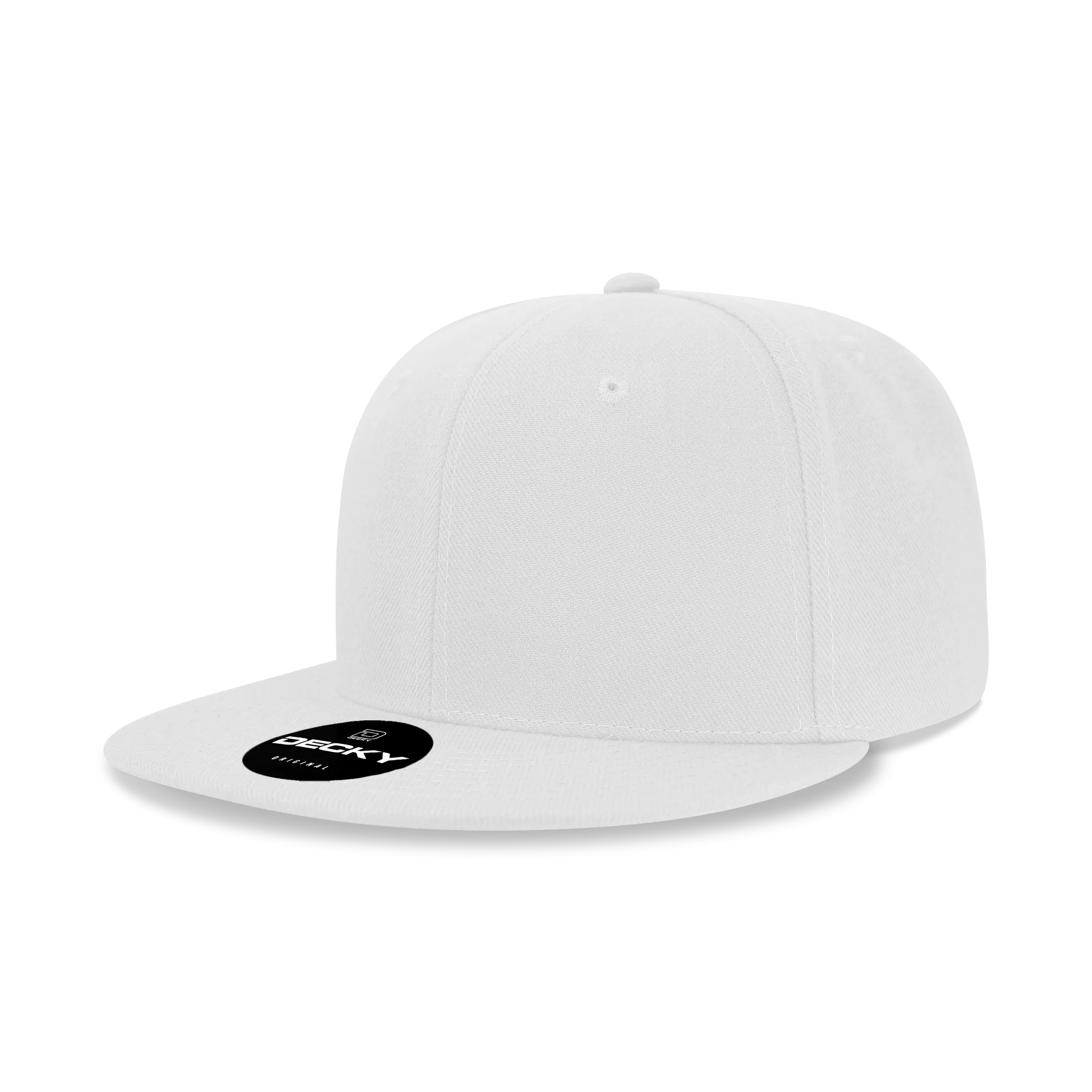 Decky 6020 - High Profile 6 Panel Snapback, Flat Bill Hat - CASE Pricing