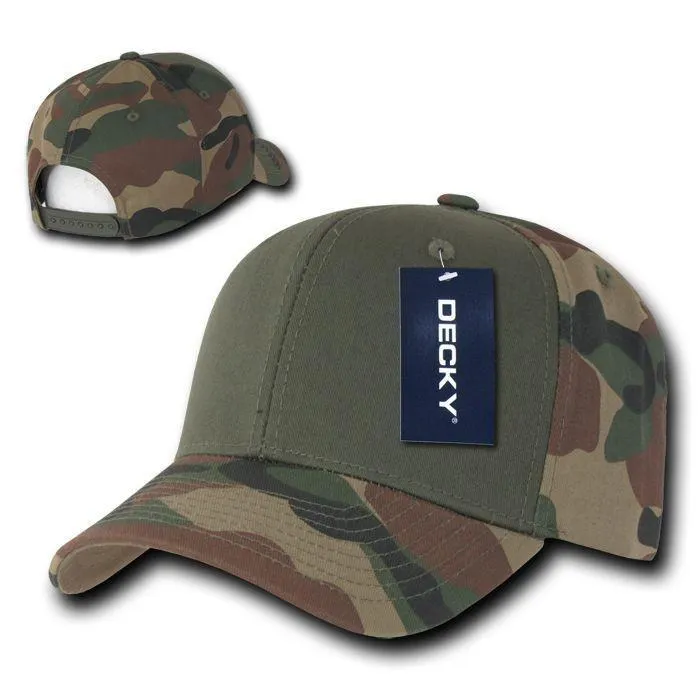 Decky Cotton Camouflage Curve Bill Baseball Hats Caps Snapback Unisex