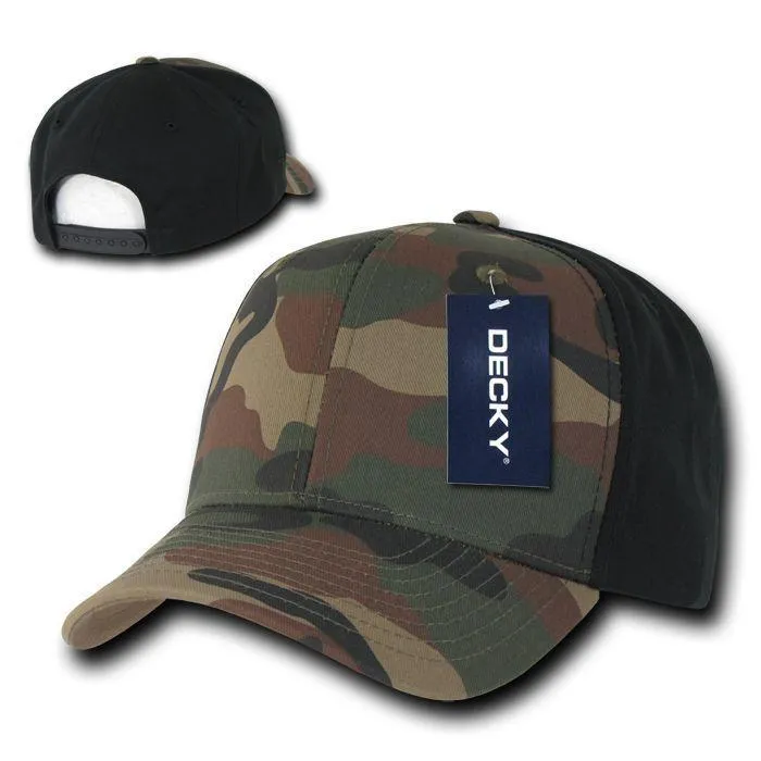 Decky Cotton Camouflage Curve Bill Baseball Hats Caps Snapback Unisex