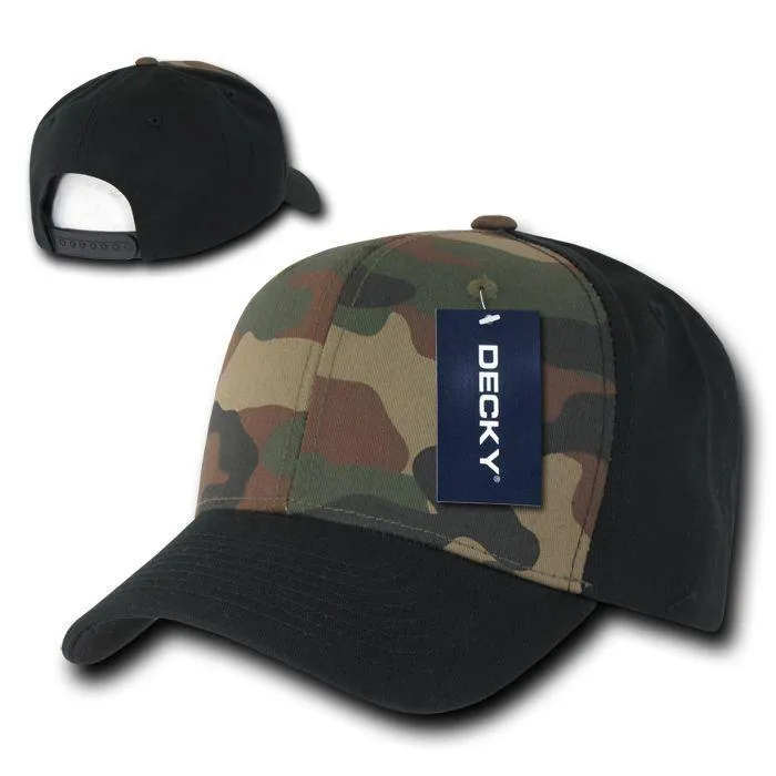 Decky Cotton Camouflage Curve Bill Baseball Hats Caps Snapback Unisex