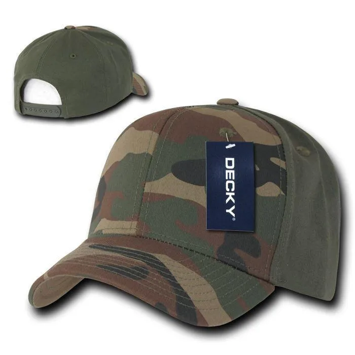 Decky Cotton Camouflage Curve Bill Baseball Hats Caps Snapback Unisex