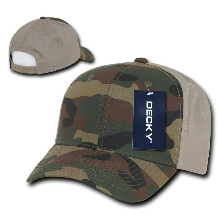 Decky Cotton Camouflage Curve Bill Baseball Hats Caps Snapback Unisex