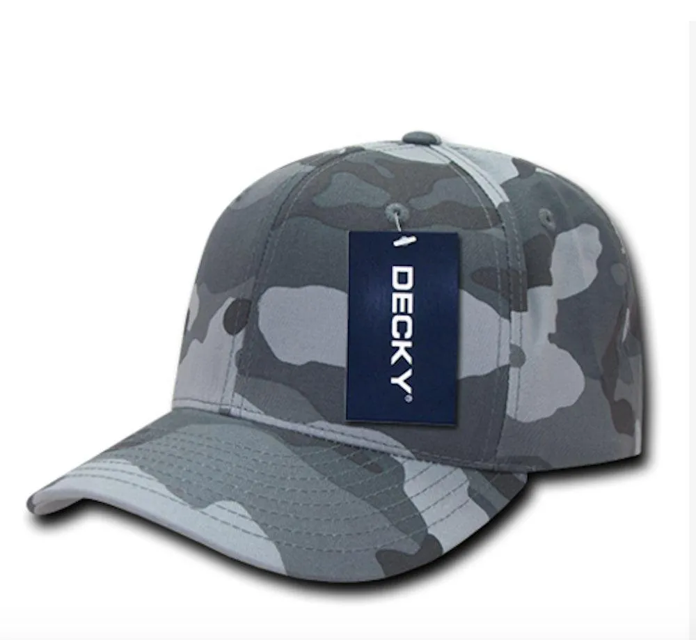 Decky Cotton Camouflage Curve Bill Baseball Hats Caps Snapback Unisex