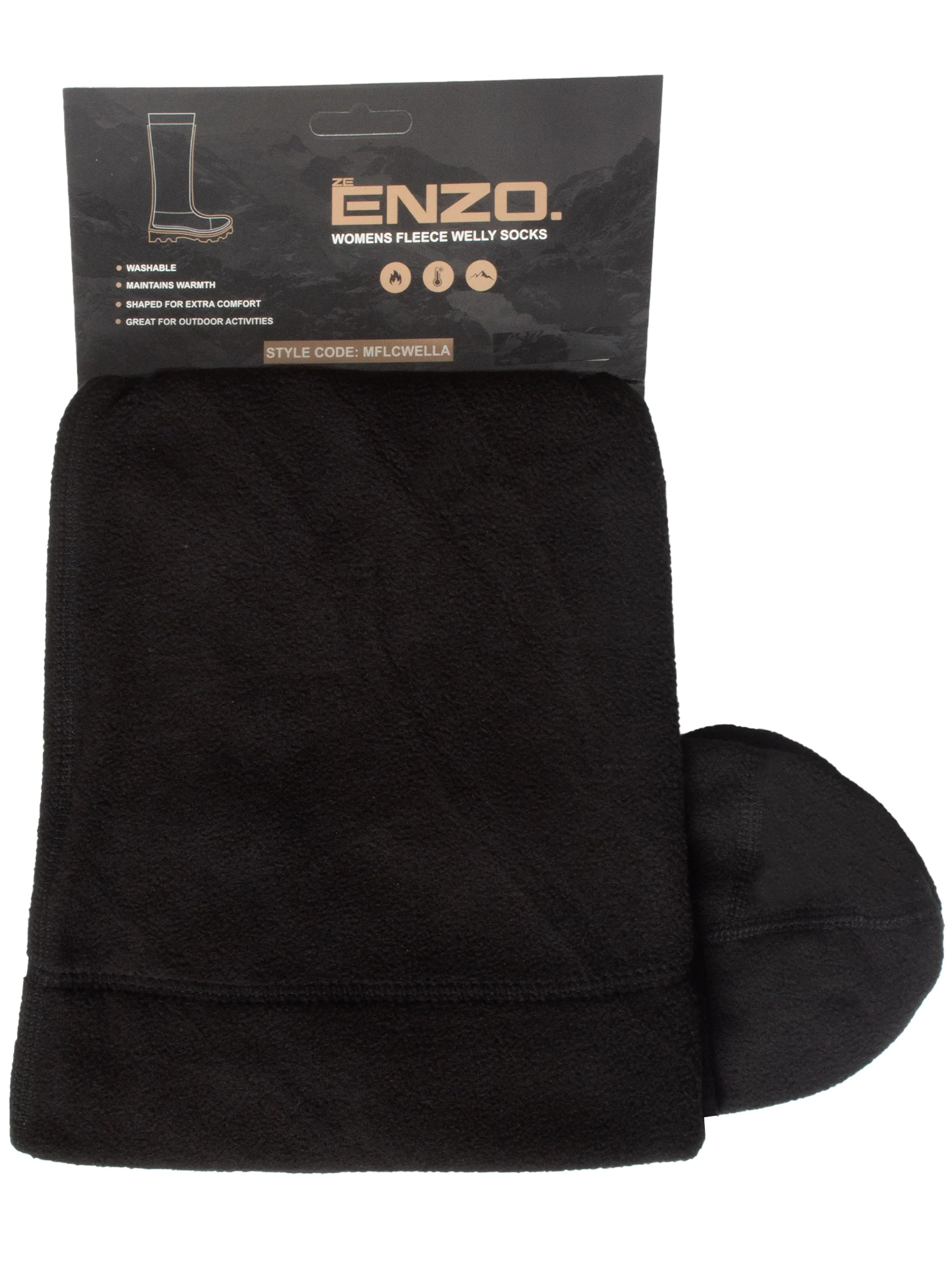 Enzo | Mens Fleece Wellie Socks