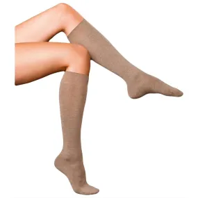 Falke Finest No1 Cashmere Knee High Socks - Nutmeg Brown Melange