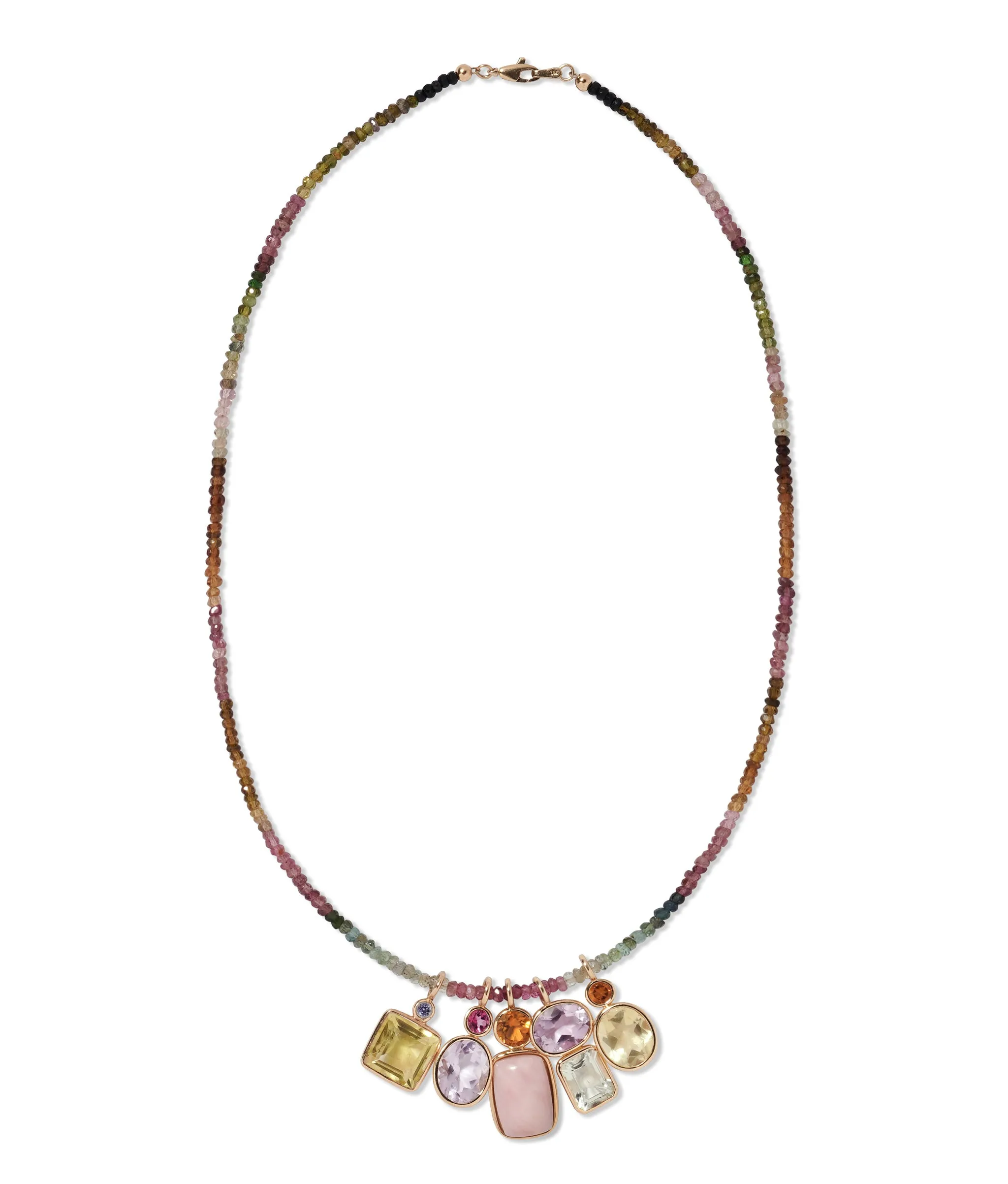 Fine Mood Charm Necklace in Tourmaline Dream