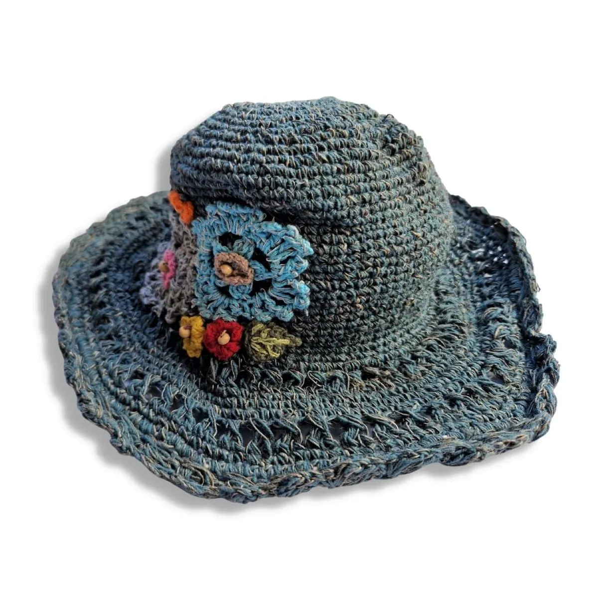 flower detail sun hat