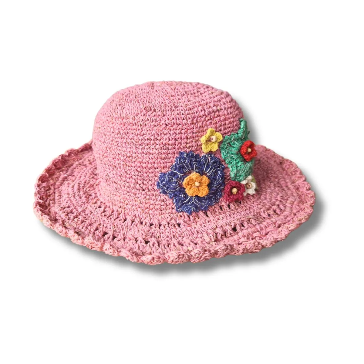 flower detail sun hat