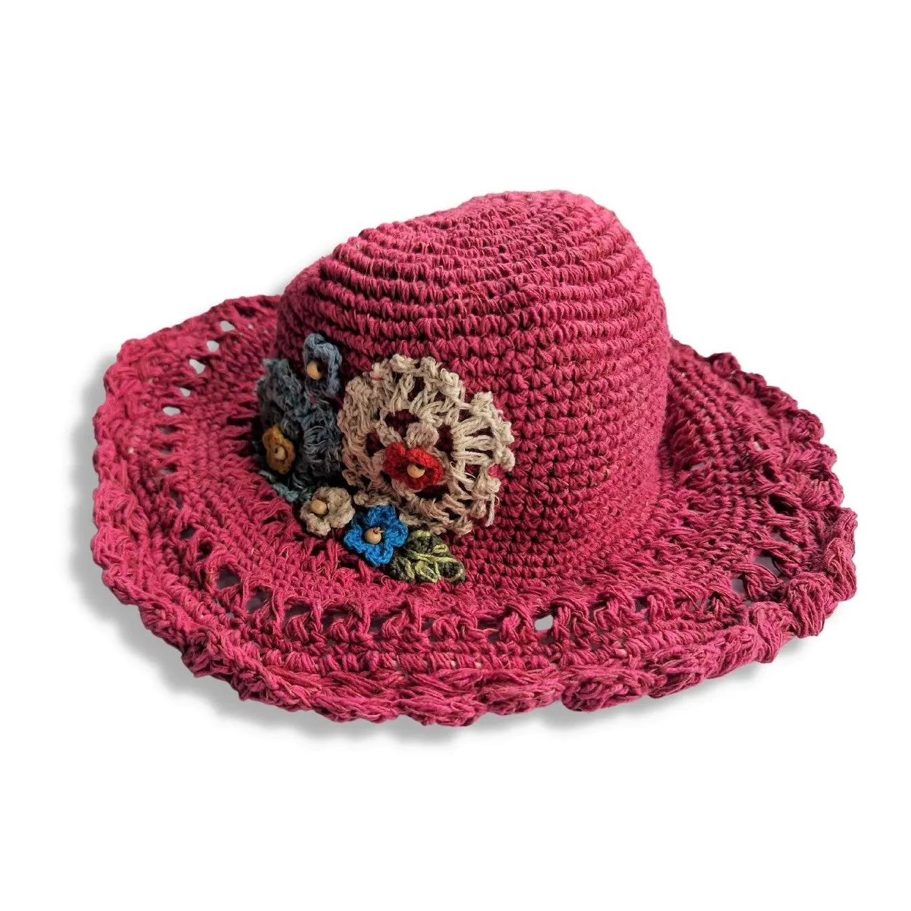 flower detail sun hat