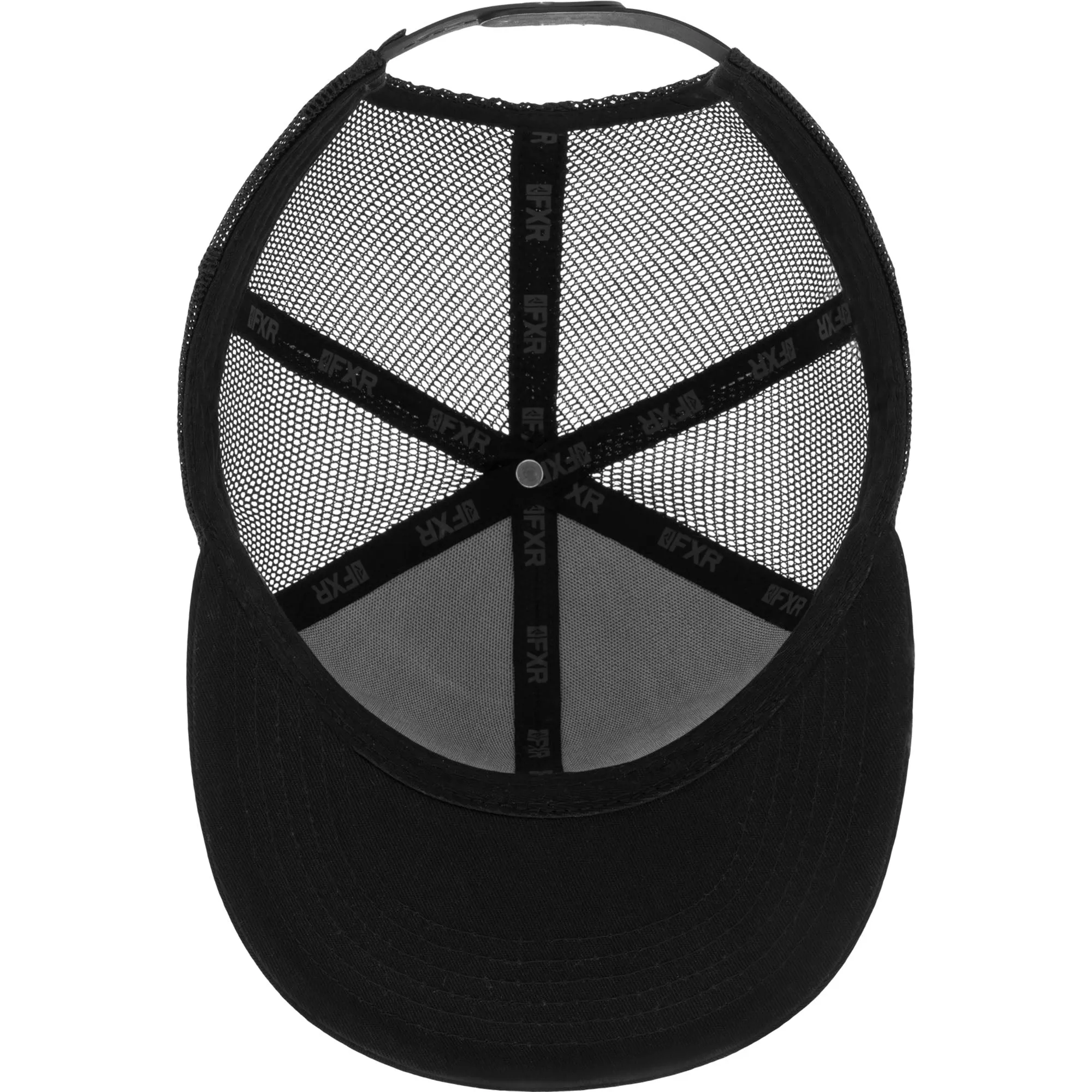 FXR  Race Div Baseball Hat Cap Nylon Mesh Snap-Back Flat Brim Steel Sundial