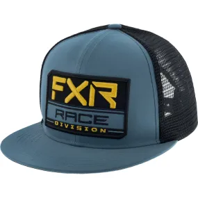 FXR  Race Div Baseball Hat Cap Nylon Mesh Snap-Back Flat Brim Steel Sundial