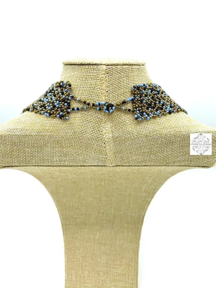 Hand beaded necklace from Ecuador | Multi-strand | Loop & Ball Closure | Eye-catching Design |