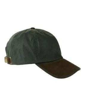 Heather Hamilton Wax Leather Peak Baseball Cap