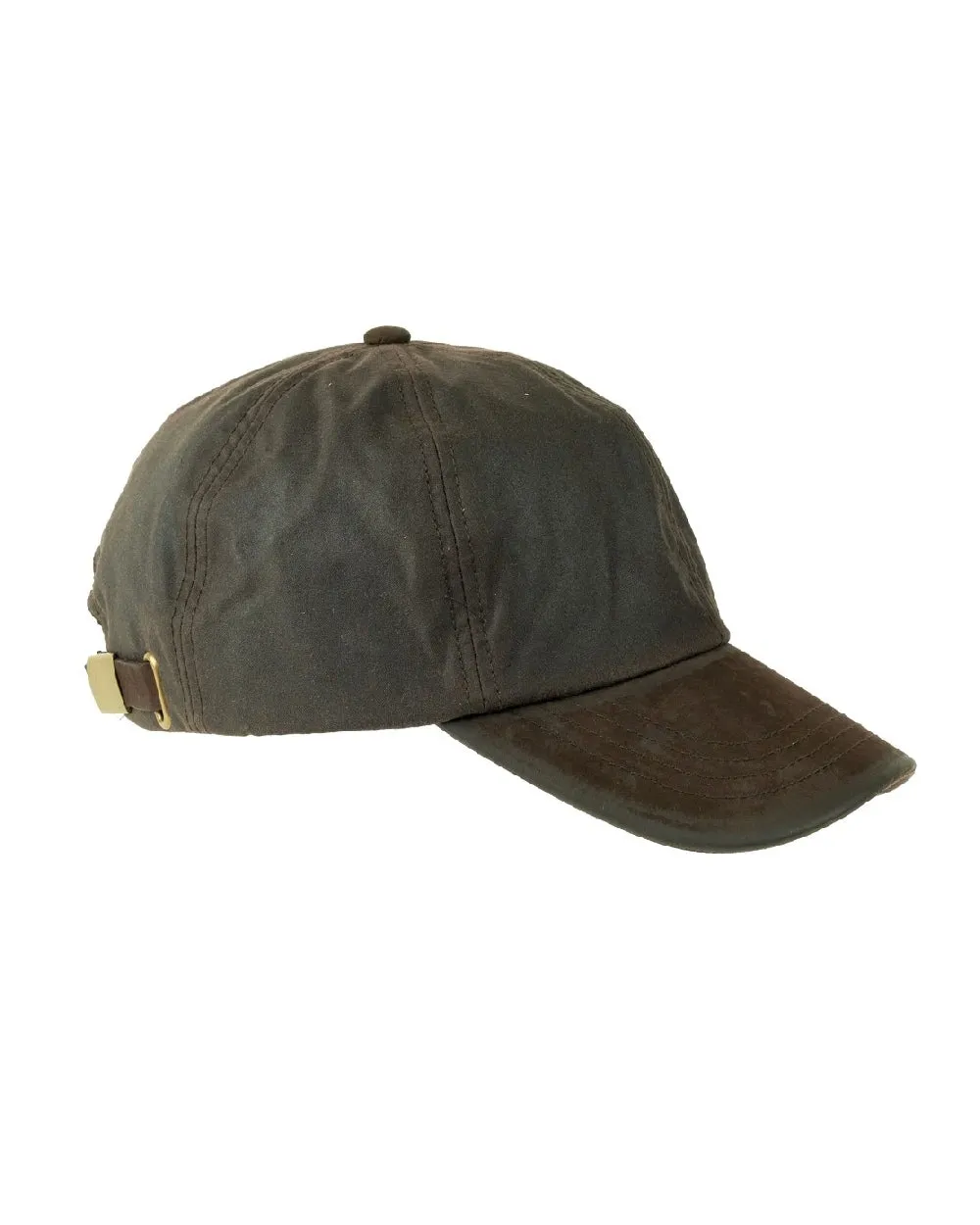 Heather Hamilton Wax Leather Peak Baseball Cap