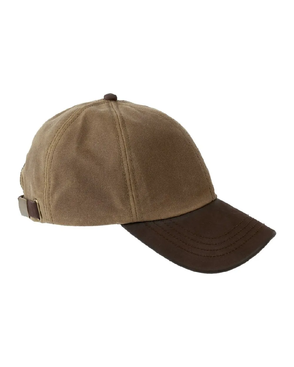 Heather Hamilton Wax Leather Peak Baseball Cap