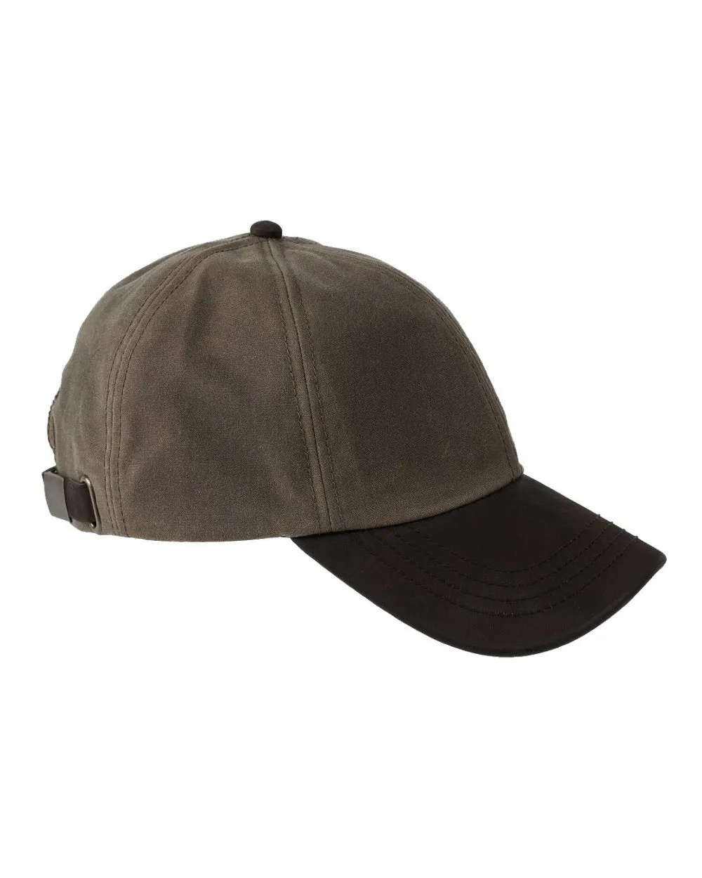 Heather Hamilton Wax Leather Peak Baseball Cap