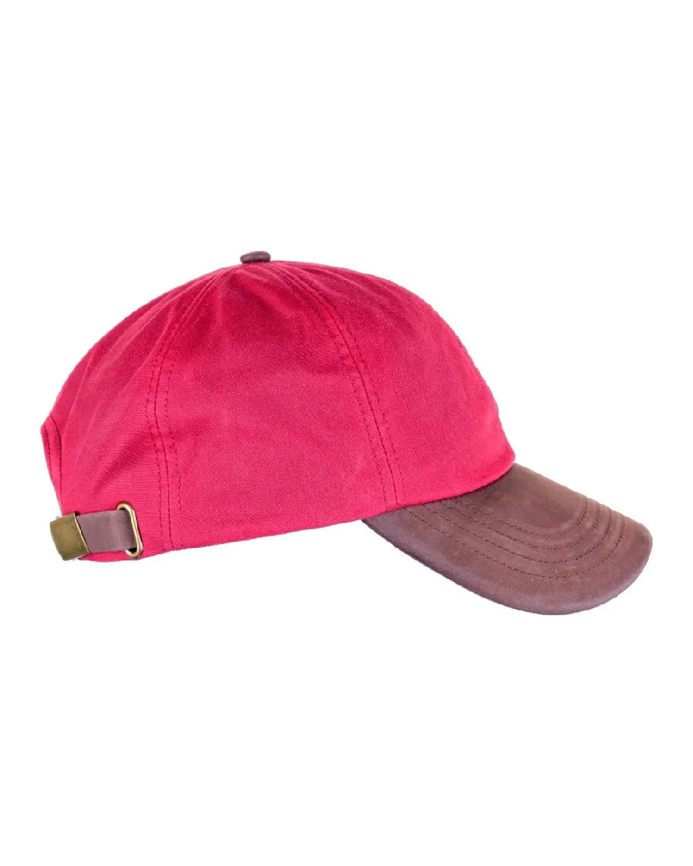 Heather Hamilton Wax Leather Peak Baseball Cap