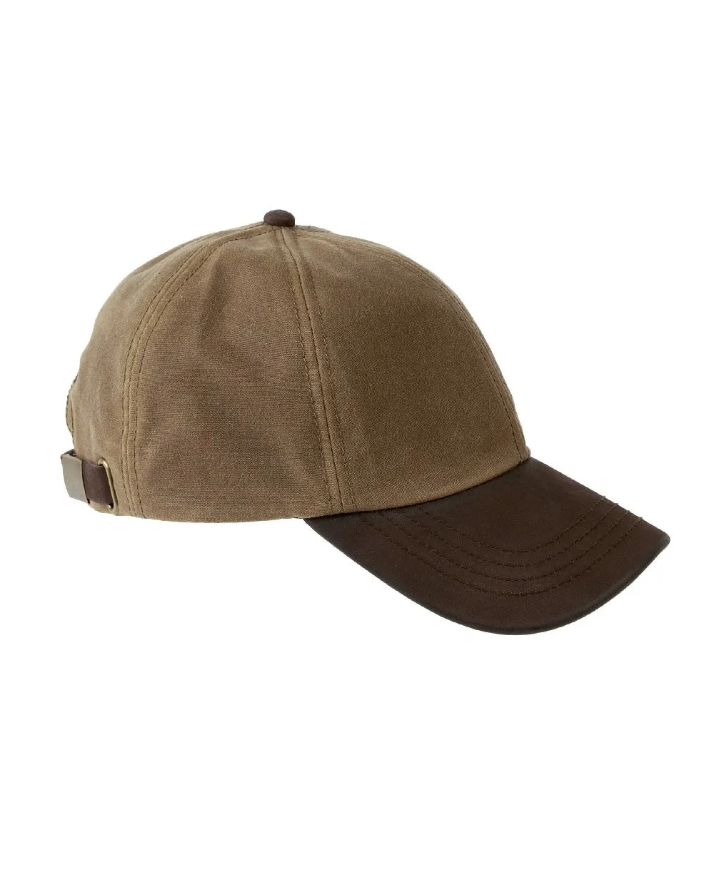 Heather Hamilton Wax Leather Peak Baseball Cap