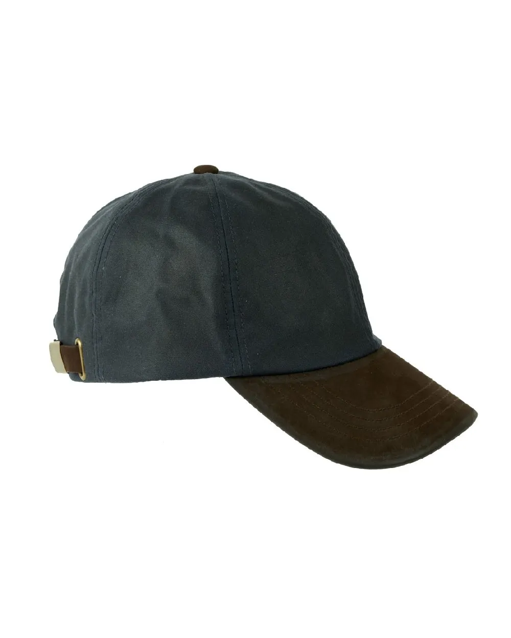 Heather Hamilton Wax Leather Peak Baseball Cap