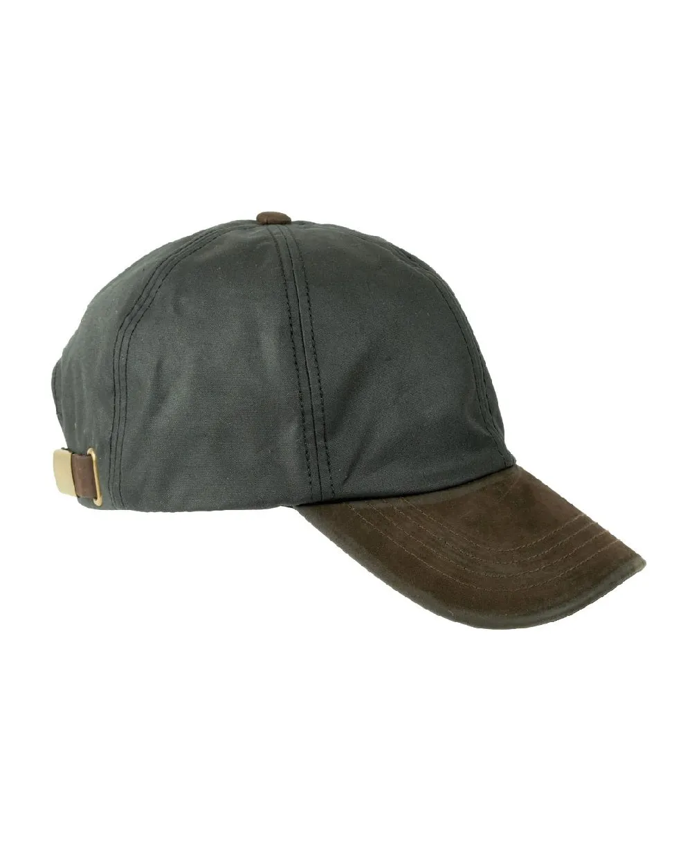 Heather Hamilton Wax Leather Peak Baseball Cap