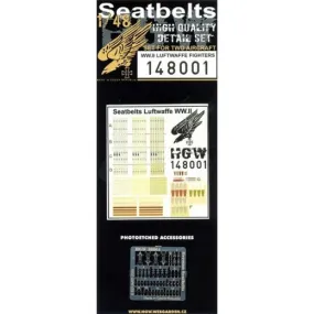 HGW 1/48 Lufwaffe Fighters - Seatbelts | 148001