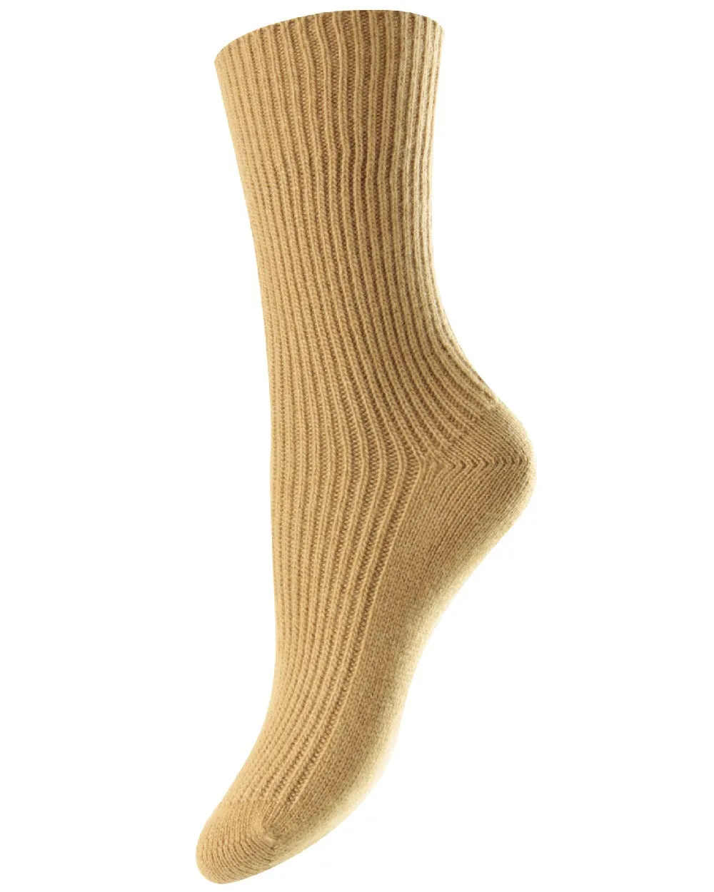 HJ Hall Cashmere Blend Turn Over Top Socks