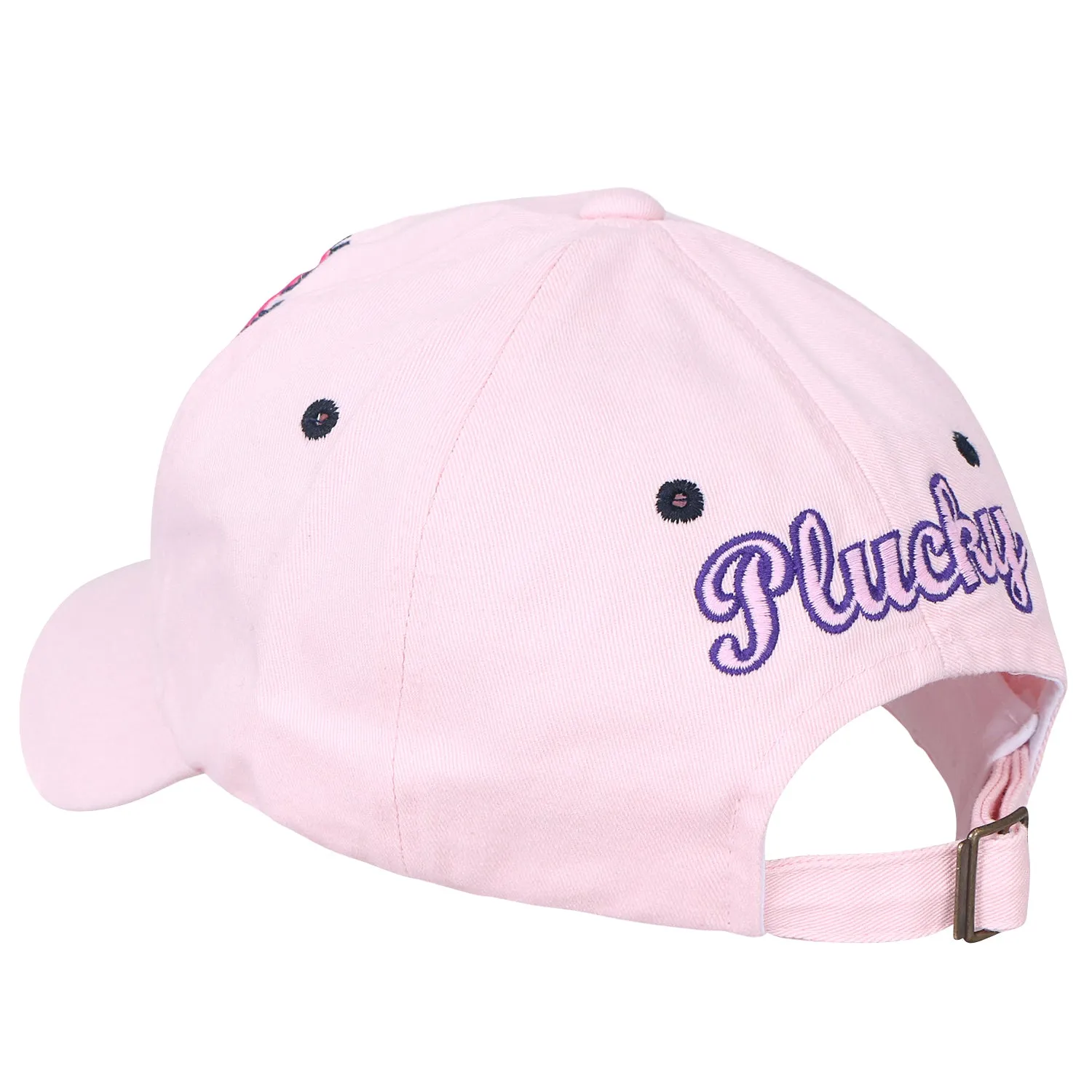 ililily Plucky Patch Distressed Vintage Cotton Baseball Cap Trucker Hat