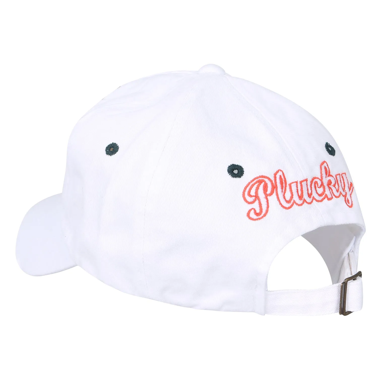 ililily Plucky Patch Distressed Vintage Cotton Baseball Cap Trucker Hat