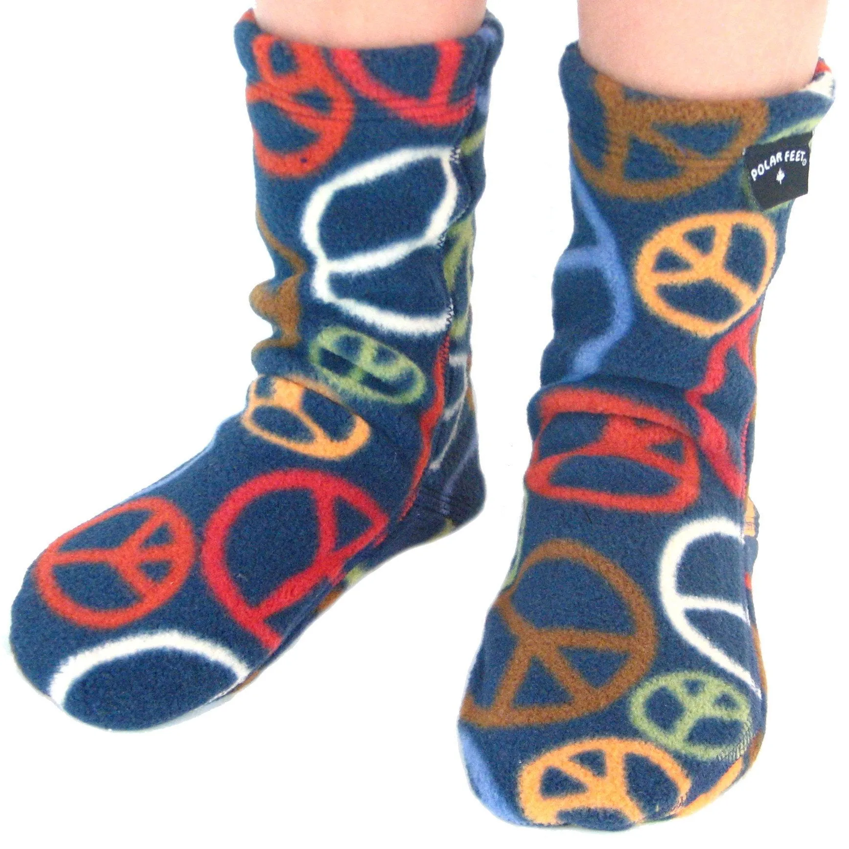 Kids' Fleece Socks - Peace