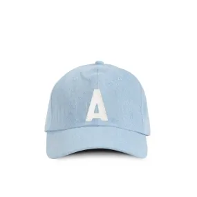 Kids Letter A Baseball Hat Denim