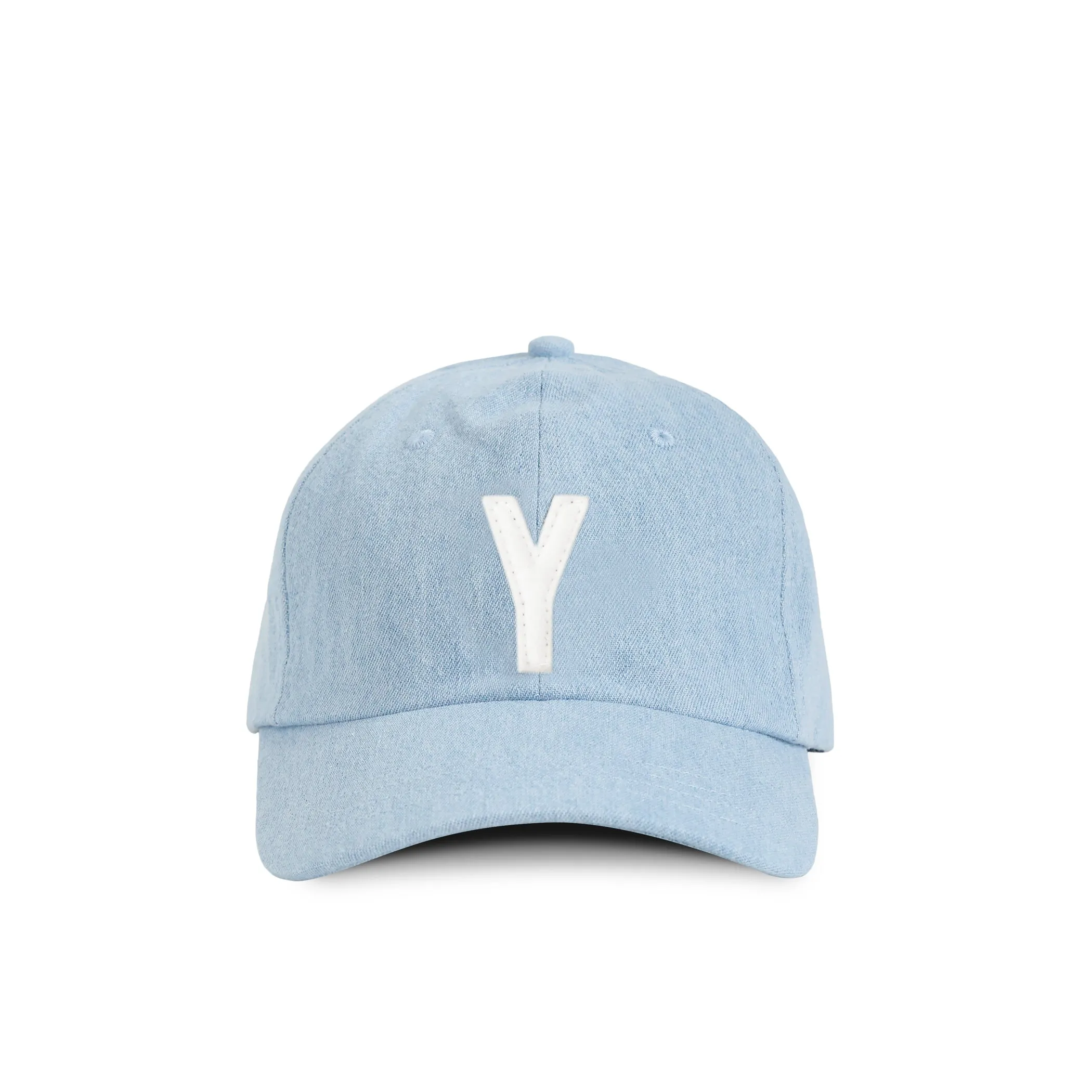 Kids Letter Y Baseball Hat Denim