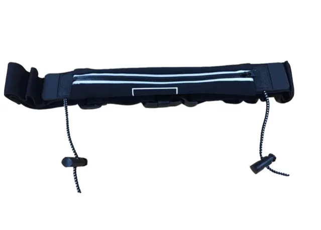 KPS RUNNING WAIST BELT WITH BIB HOLDER - BLACK