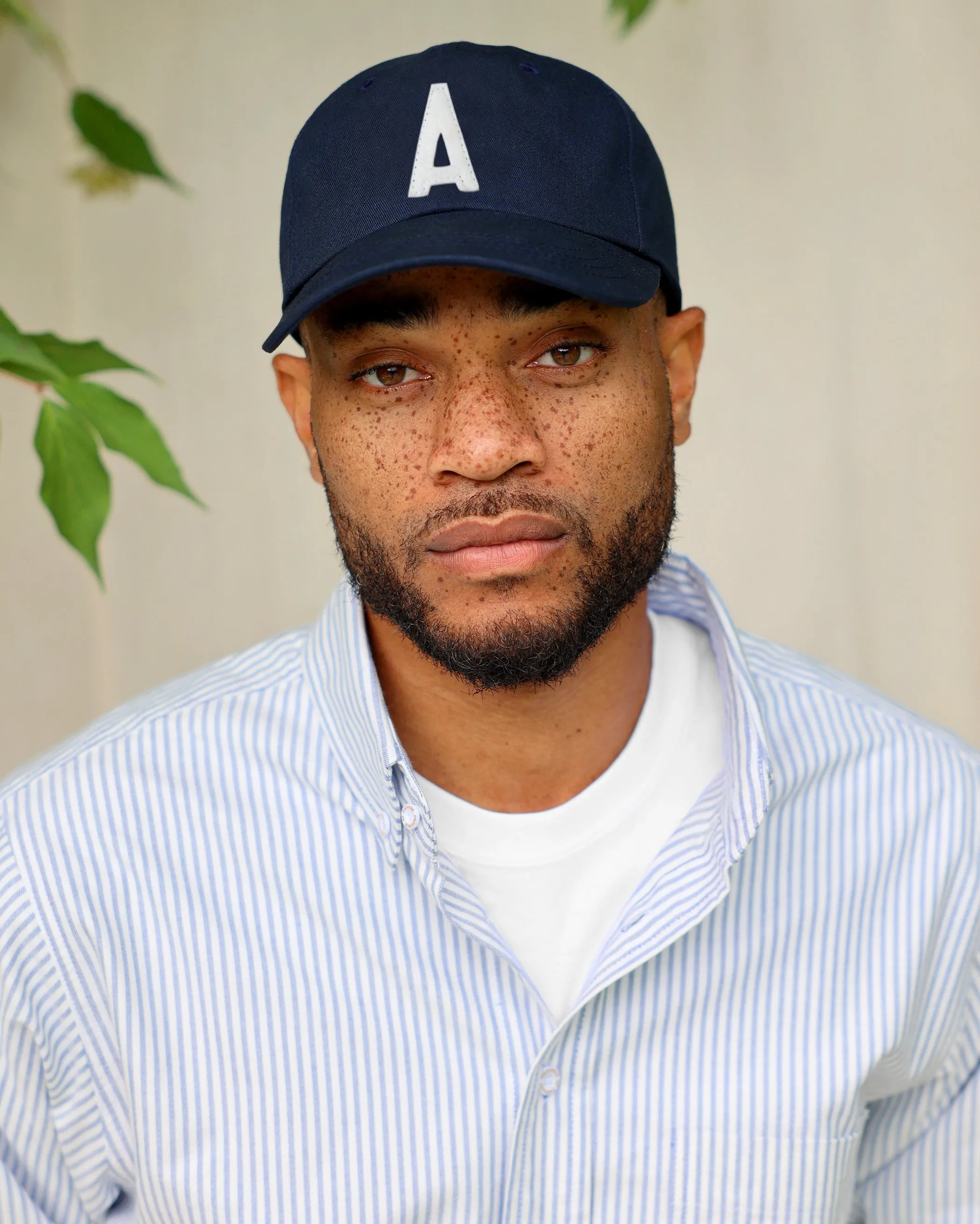 Letter A Baseball Hat Navy