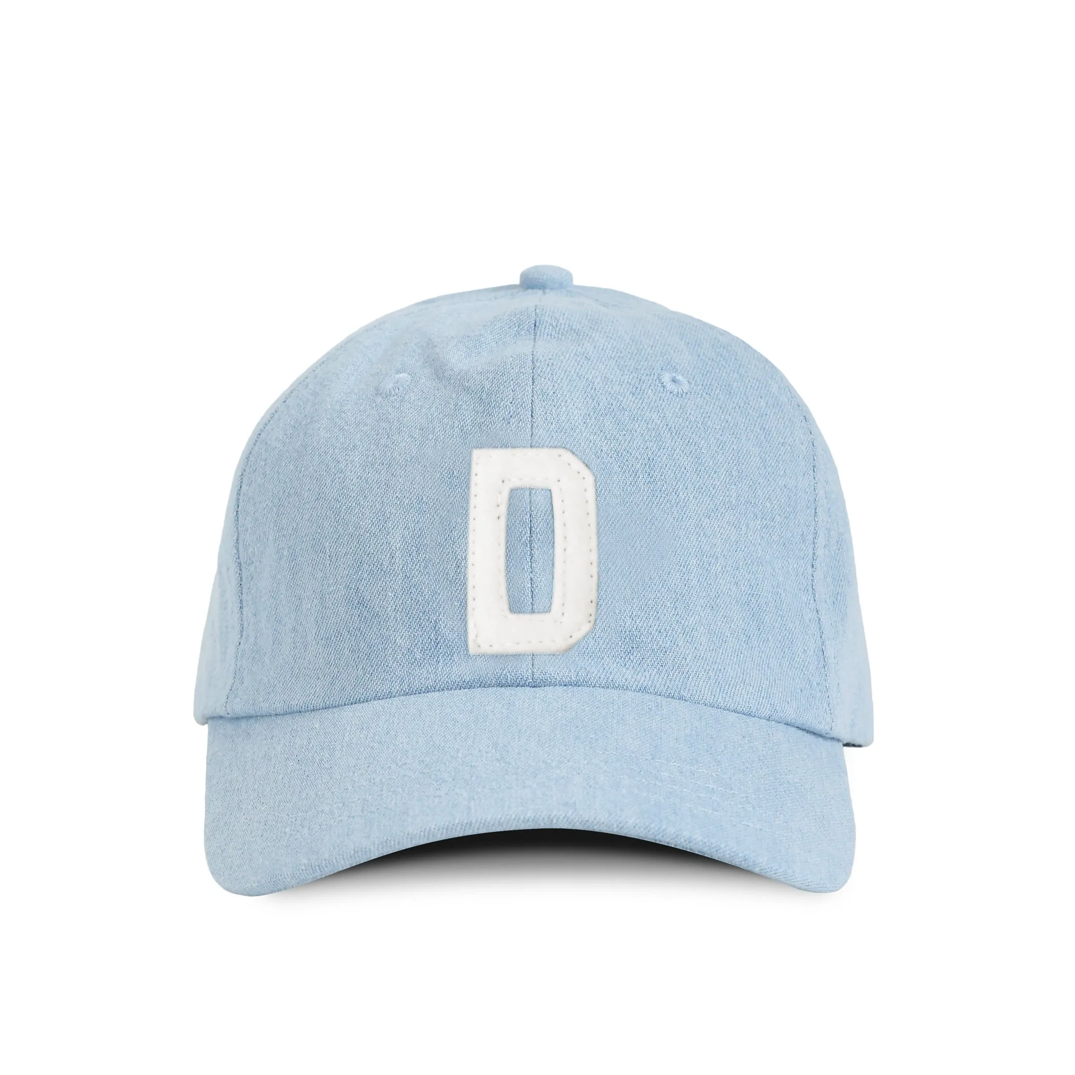 Letter D Baseball Hat Denim