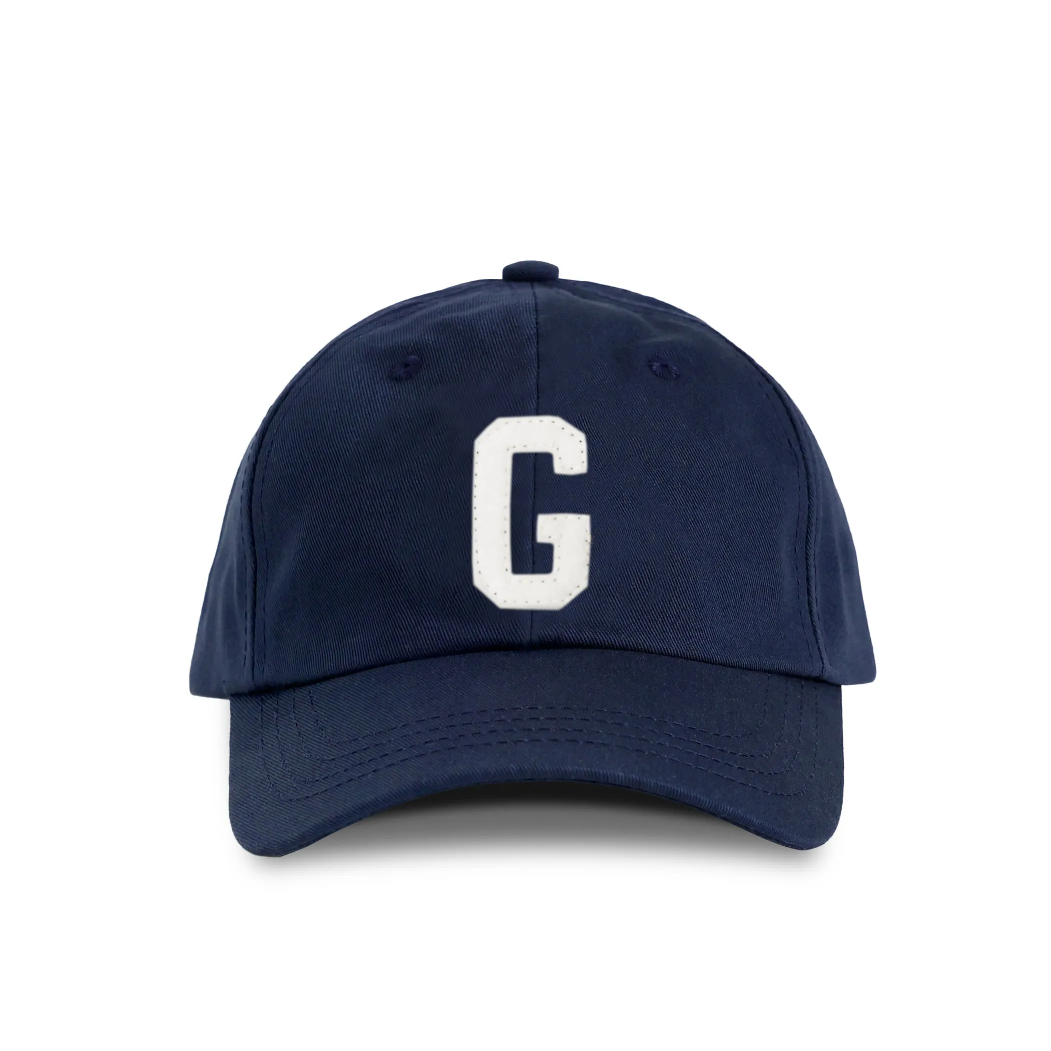 Letter G Baseball Hat Navy