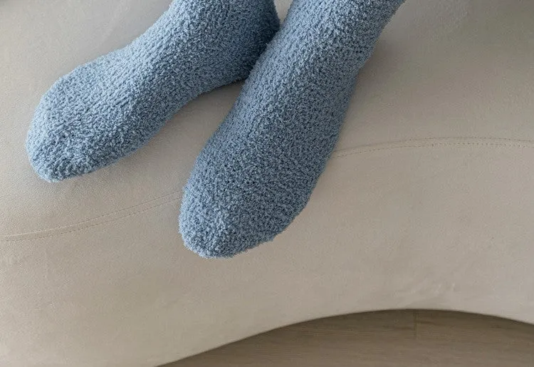 Men's Winter Thickened Coral Fleece Socks Stay Warm Cozy And Lint-Free Ideal For Home Sleep And Cold Floors