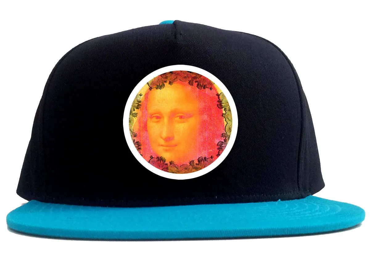 Mona Lisa Painting Art 2 Tone Snapback Hat