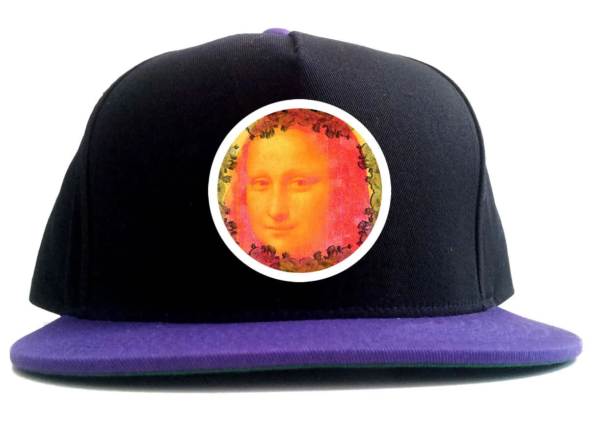 Mona Lisa Painting Art 2 Tone Snapback Hat