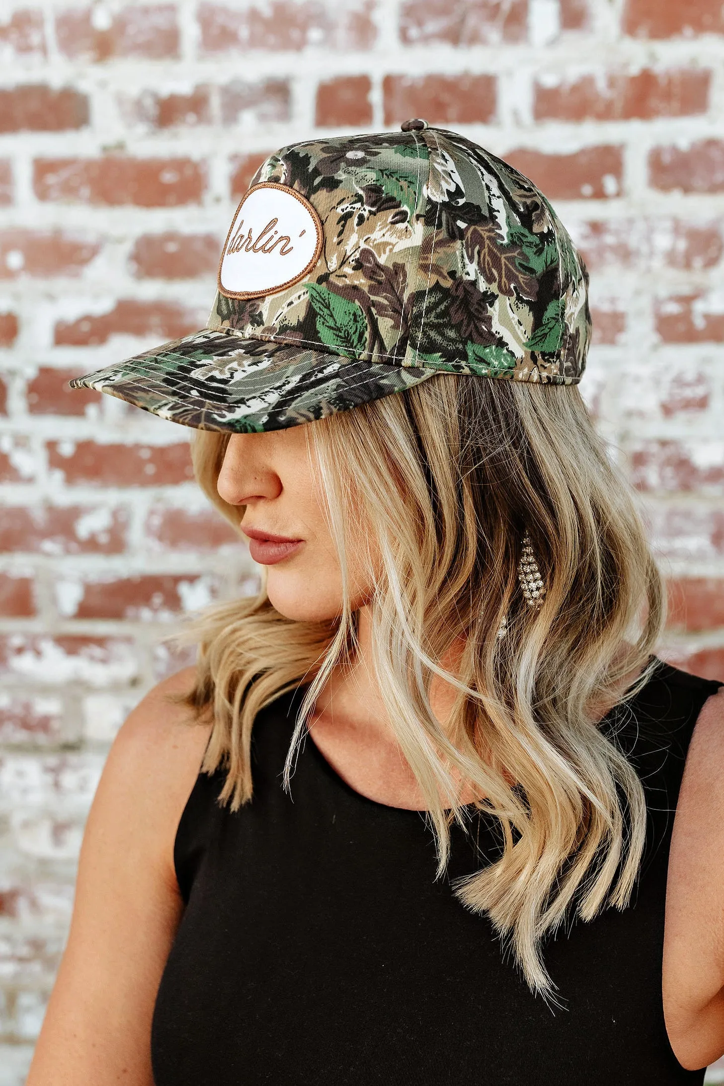 NEW!! DARLIN Patch Trucker Hat in Camo by DARLIN' Brand