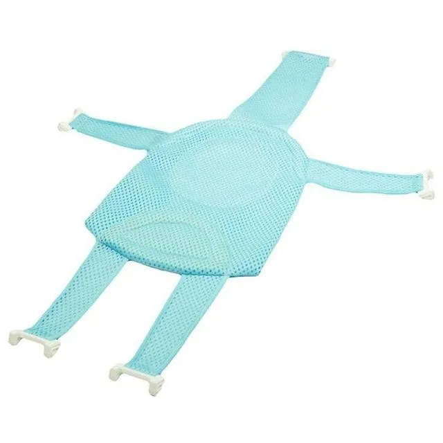 Non-Slip Bathtub Cushion Padded Seat with Safety Belts - Newborn Babies