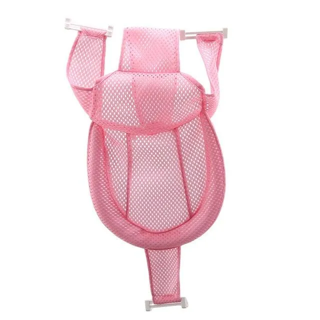 Non-Slip Bathtub Cushion Padded Seat with Safety Belts - Newborn Babies