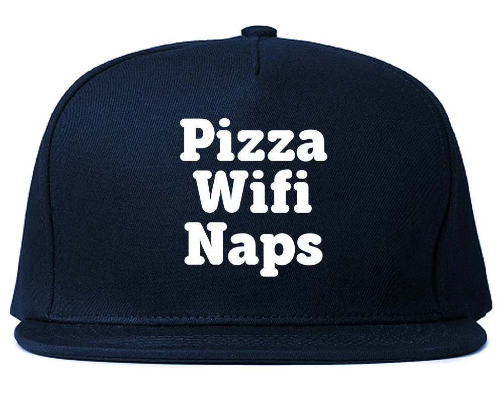 Pizza Wifi Naps Snapback Hat